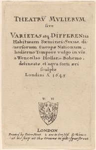 Theatrum mulierum: Page de titre - Wenceslaus Hollar