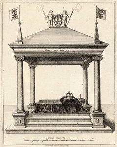 Tombe du Prince Théodosio de Bragance. État 2 - Wenceslaus Hollar