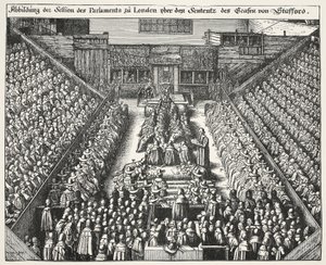Procès de Strafford, 22 mars 1641 - Wenceslaus Hollar