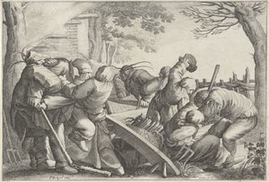 Paysans combattants - Wenceslaus Hollar