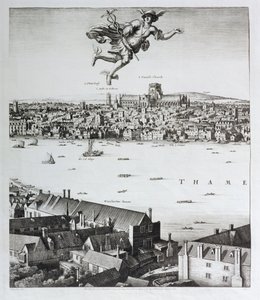Vue de Londres, publiée en 1647 (détail) - Wenceslaus Hollar