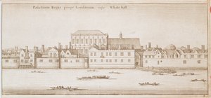Vue de Whitehall, 1645 - Wenceslaus Hollar