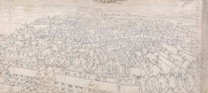 Vue de la partie est de Southwark, en direction de Greenwich - Wenceslaus Hollar