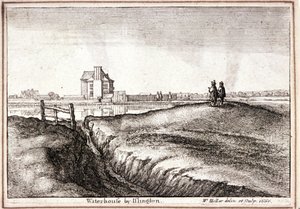 Vue de la région autour de New River Head, Finsbury, Londres, 1665 - Wenceslaus Hollar