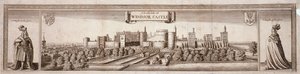 Vue du côté sud du Château de Windsor, Berkshire - Wenceslaus Hollar