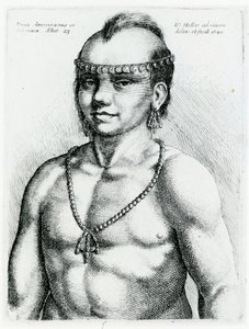 Indien de Virginie, 1645 - Wenceslaus Hollar