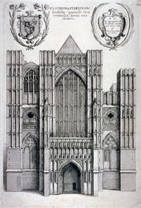 Abbaye de Westminster, Londres, vers 1650 - Wenceslaus Hollar
