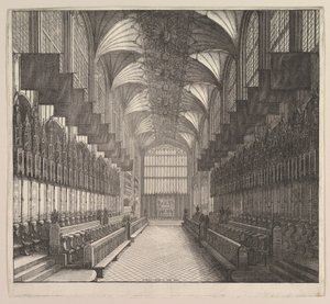 Château de Windsor, Chapelle Saint-Georges, Chœur - Wenceslaus Hollar