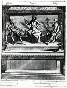 Woden, Thor et Friga - Wenceslaus Hollar