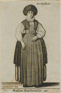 Femme de Bâle - Wenceslaus Hollar
