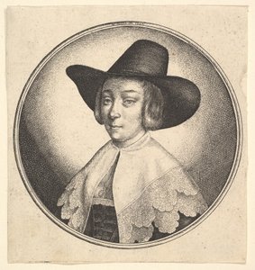 Femme au chapeau à large bord, 1642
