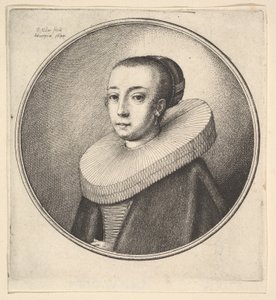 Femme avec collerette circulaire en dentelle, 1644