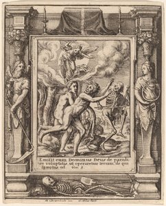 Le Paradis perdu - Wenceslaus Hollar after Hans Holbein the Younger after Abraham van Diepenbeeck