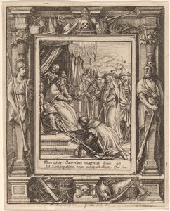 Le Pape - Wenceslaus Hollar after Hans Holbein the Younger after Abraham van Diepenbeeck