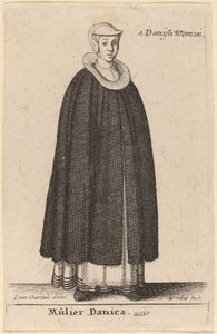 Femme danoise - Wenceslaus Hollar after Hendrik J. van Craenhals