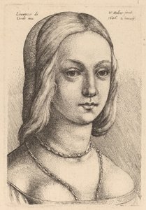 Tête de femme regardant à droite