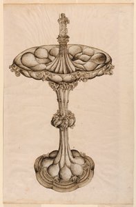 Dessin, centre de table en argent, 1498 - Wenzel von Olmütz
