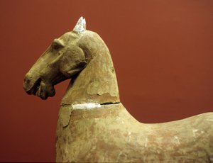 Cheval, petite armée en terre cuite, dynastie Han occidentale, 206 av. J.-C.-8 apr. J.-C.