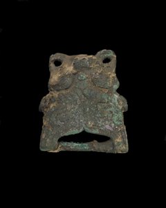 Ornement : masque animal grotesque (bronze) - Western Zhou Dynasty Chinese School