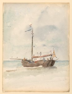 Une péniche hollandaise, 20 août 1887 - Whitney Warren Jr.