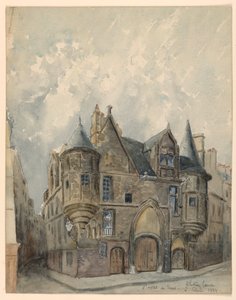 Dessin, Hôtel de Sens, Paris, 1888 - Whitney Warren Jr.