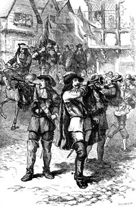 Proclamation de Jacques II à Boston, 1685 vers 1880