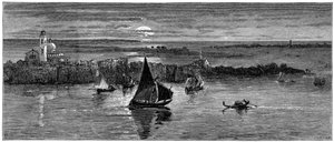 Vue sur la mer depuis Venise, 19ème siècle