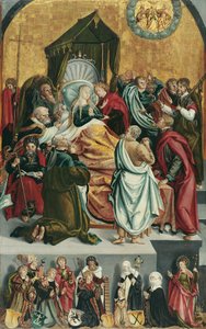 Mort de la Vierge avec le donateur Alexius Funck et sa famille