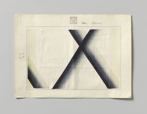 Échantillon de soie imprimée, motif Diana