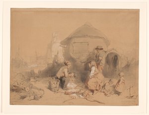 Conversation sur la plage près d