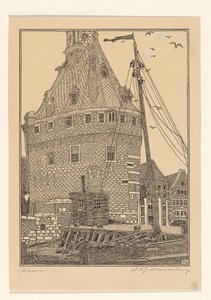 Tour principale à Hoorn - Wijnand Otto Jan Nieuwenkamp (signed by artist)