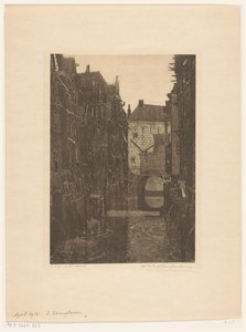 Maisons sur le Voorstraatshaven à Dordrecht - Wijnand Otto Jan Nieuwenkamp (signed by artist)