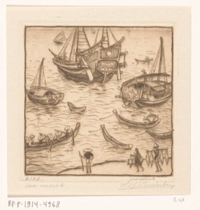 Le départ, Lombok - Wijnand Otto Jan Nieuwenkamp (signed by artist)