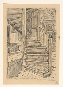 Wenteltrap au musée Westfries à Hoorn - Wijnand Otto Jan Nieuwenkamp (signed by artist)