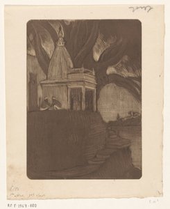 Temple à Bénarès au crépuscule - Wijnand Otto Jan Nieuwenkamp