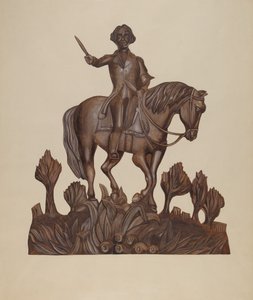 George Washington à cheval, vers 1938 - Wilbur M Rice