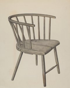 Fauteuil fait main, vers 1937 - Wilbur M Rice