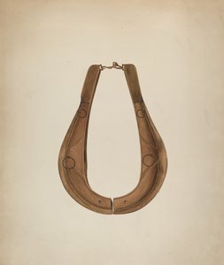 Collier de cheval et harnachement, vers 1941