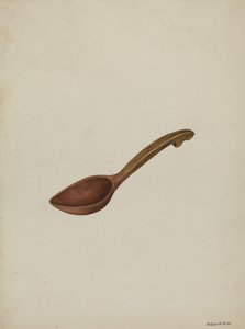 Cuillère en bois ovale