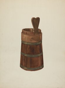 Noggin en bois, vers 1941 - Wilbur M Rice
