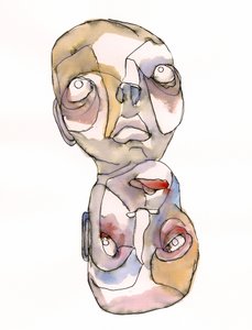 Dualité abstraite des visages - Wildemar Doomgriever