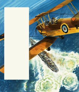 Un Tiger Moth patrouillant sur les côtes britanniques pendant la Seconde Guerre mondiale.