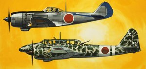 Dans le bleu : Les avions japonais de la Seconde Guerre mondiale