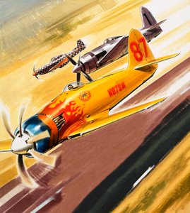 Trois "hot rod" des compétitions de voltige aérienne - Wilf (20th century) Hardy