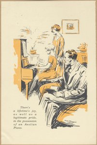 Pianolas de la société éolienne, années 1920 - Wilfred Fryer, Curtis Advertising Agency