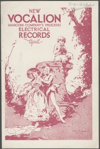 Bulletin des disques Vocalion, années 1920 - Wilfred Fryer, Curtis Advertising Agency