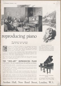 Pianolas de la compagnie éolienne, 1923