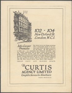 Agence de publicité Curtis, années 1920