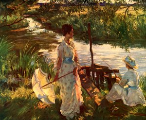 Pêche, planche de livre - Wilfred Gabriel de Glehn