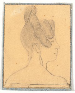 Tête de femme. Profil à droite - Wilhelm Bendz